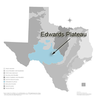 Map of the Edwards Plateau