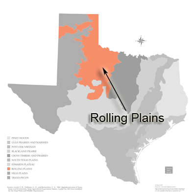 Map of Rolling Plains