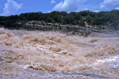 Flooding at Pedernales Falls State Park