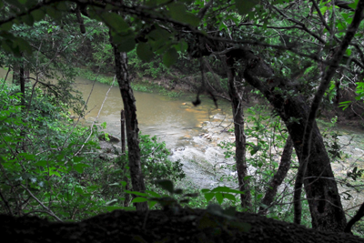 Creek rising after storm