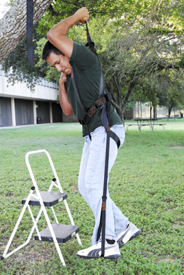 practice using the harness