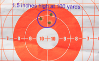 1.5 inches high at 100 yards