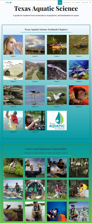 Texas Aquatic Science web portal