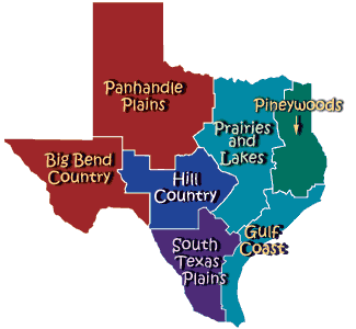 Texas Regions Trivia Game — Texas Parks & Wildlife Department
