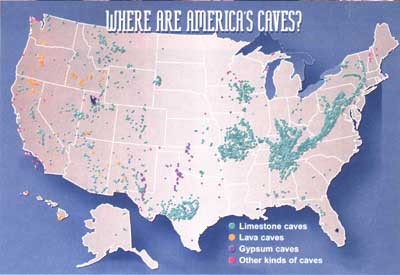 US Cave Map