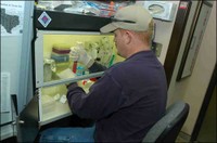 Greg Southard Working on Virology Samples