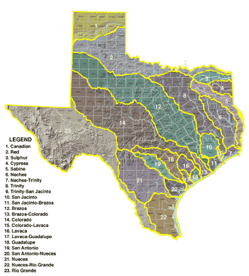 Texas River Basins — Texas Parks & Wildlife Department