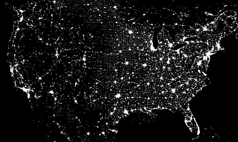 USA Night Sky