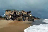 Hurricane Damaged House