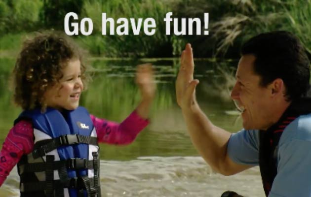 How to put a life jacket on a kid video still