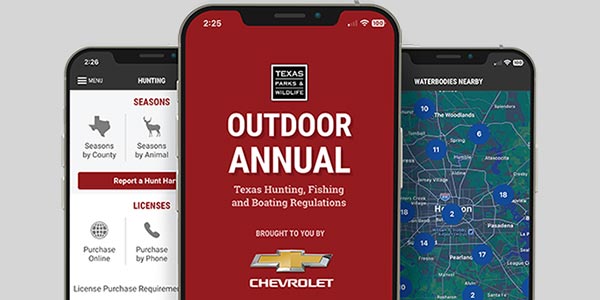 Outdoor Annual app on three devices