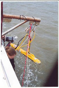 what a side scan sonar device looks like