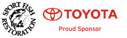 Sport Fish Restoration Logo and Toyota logo