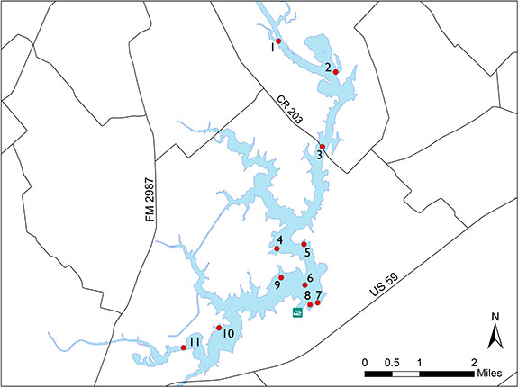 Access to Coleto Creek Reservoir