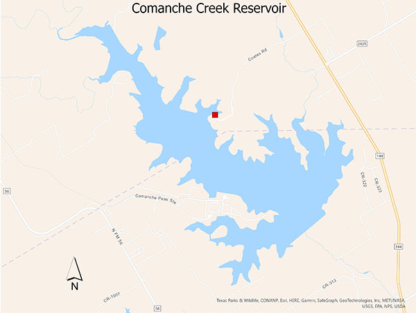 Map to lake access