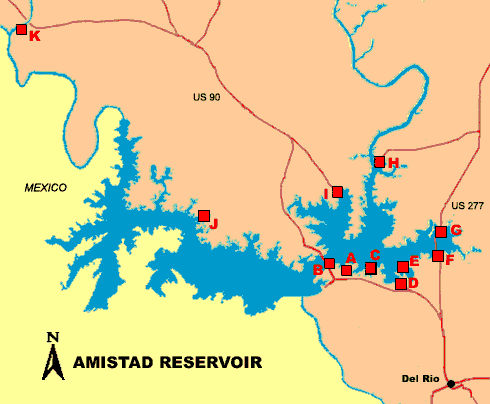 Clickable map of lake