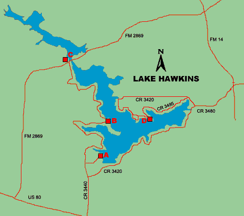 Clickable map of lake