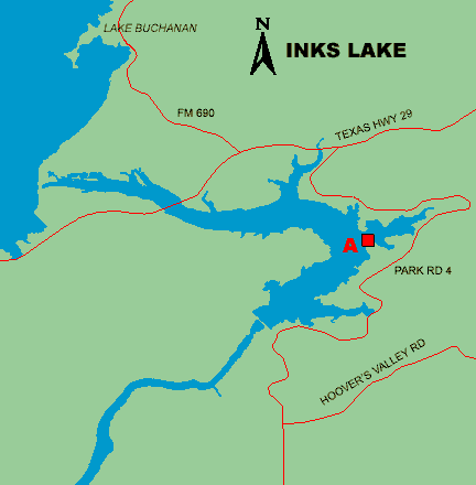 inks lake state park map Access To Inks Lake inks lake state park map