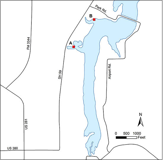 Clickable map of lake