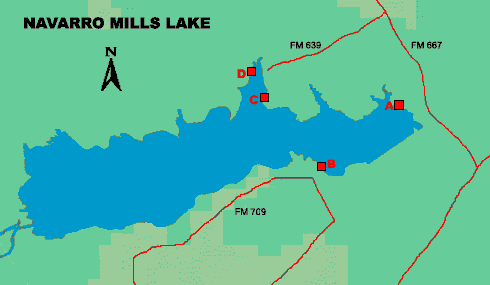 Clickable map of lake