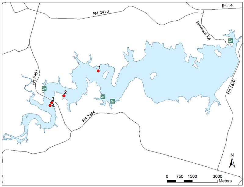 lake diagram showing attractor locations