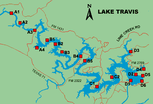 Lake Travis Texas Map Lake Travis Access