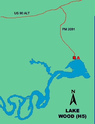 Clickable map of lake