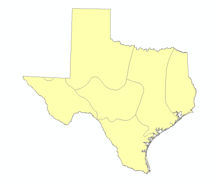 Texas Biotic Provinces Polygons