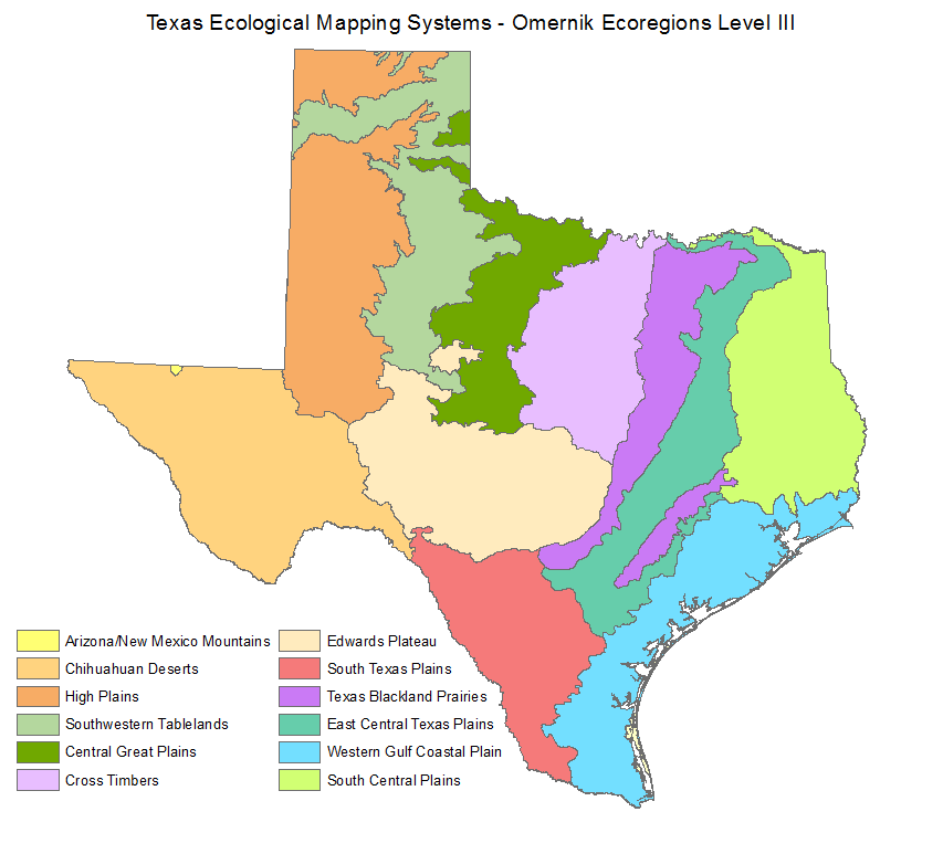 Omernik Ecoregions Level III EMST