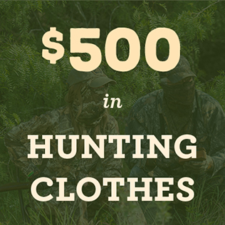 $500 in hunting clothes