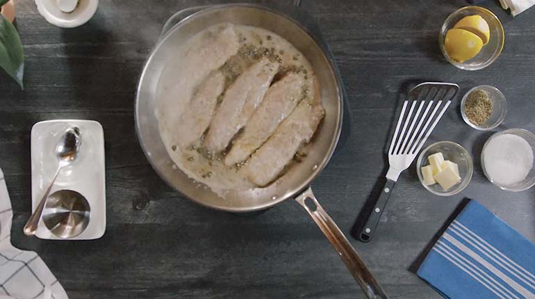 Cooking French-Style Walleye with Butter and Capers step 4