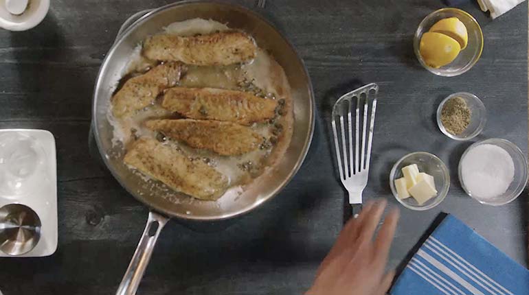 Cooking French-Style Walleye with Butter and Capers step 5