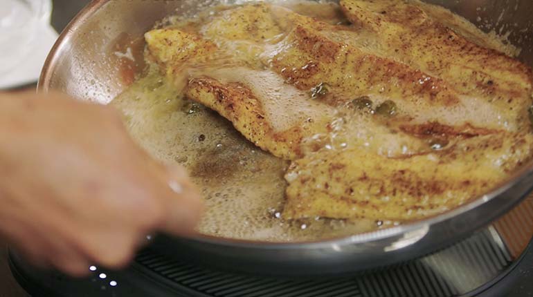 Cooking French-Style Walleye with Butter and Capers step 6