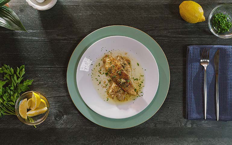 French-Style Walleye with Butter and Capers