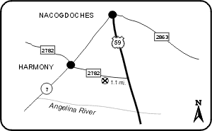 Alazan Bayou WMA Road Map