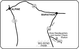 Black Gap WMA Road Map