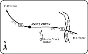 Peach Point WMA road map.