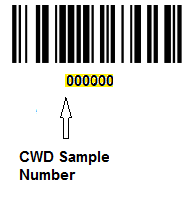 CWD number found beneath barcode