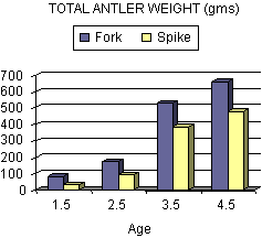 Graph for Total Antler Weight