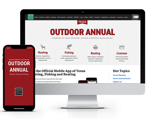 Outdoor Annual app on phone and computer screen