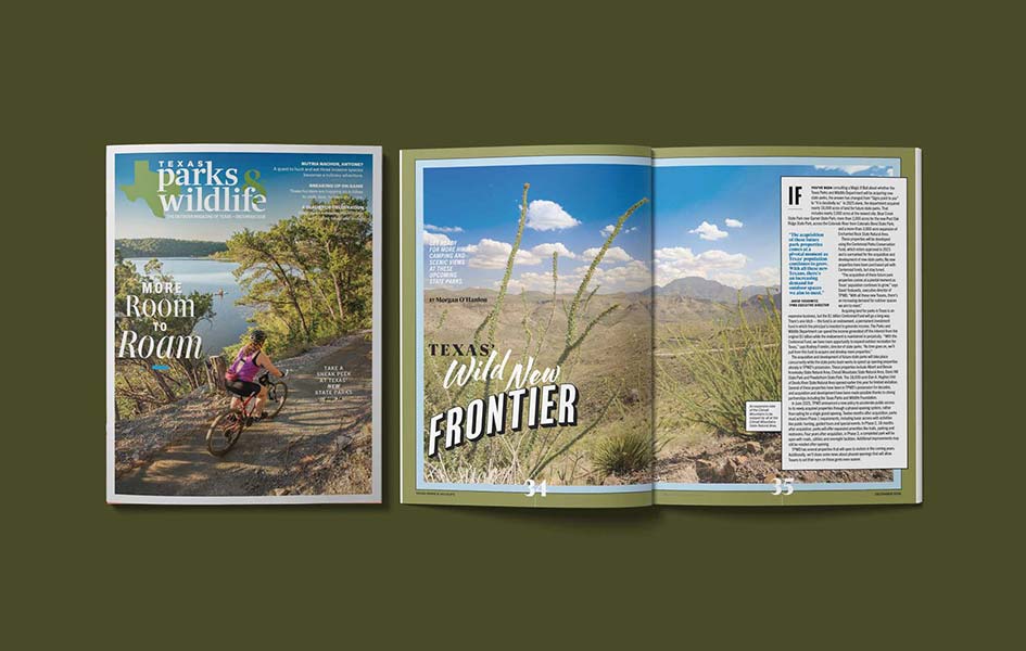 Texas Parks & Wildlife Magazine December 2025 cover