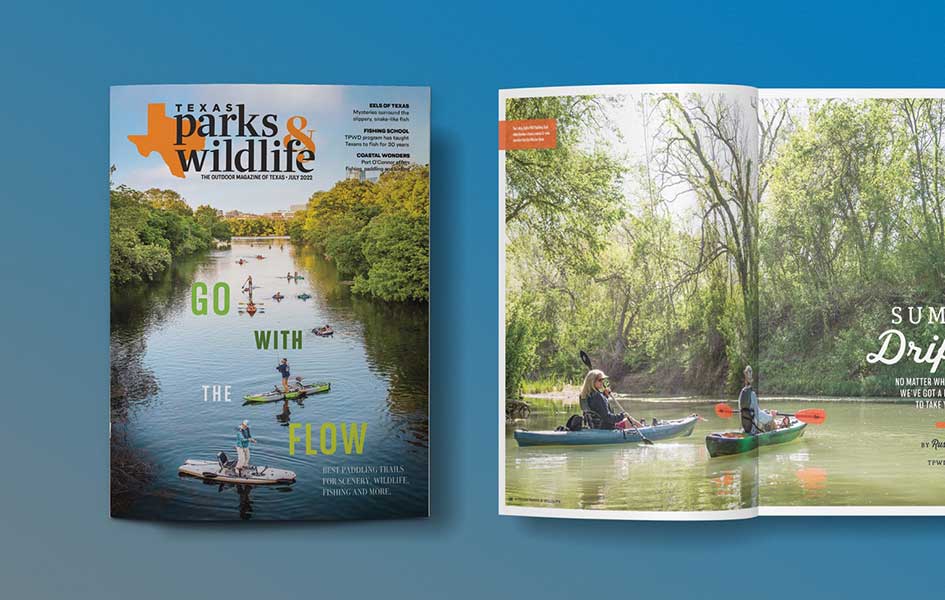 Texas Parks & Wildlife Magazine July 2022 cover