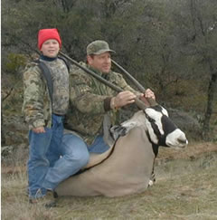 Hunter With Harvested Gemsbok