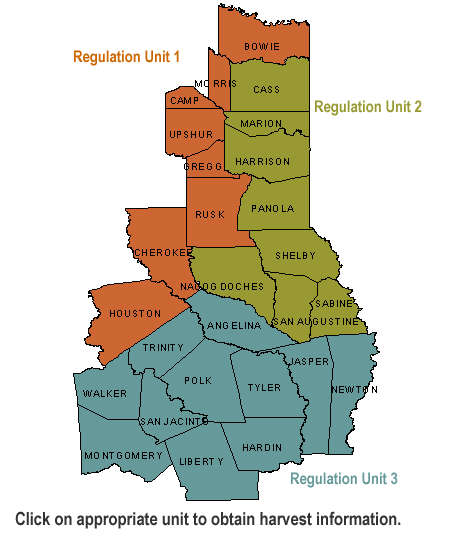 Pineywoods Habitat Wildlife Management Units