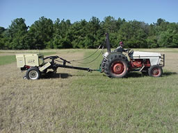 Seeding native grasses and forbs