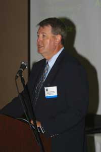 Larry McKinney addressing Golden Alga Workshop