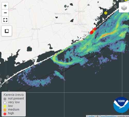 Matagorda-Galveston satellite imagery from 09/26/2023