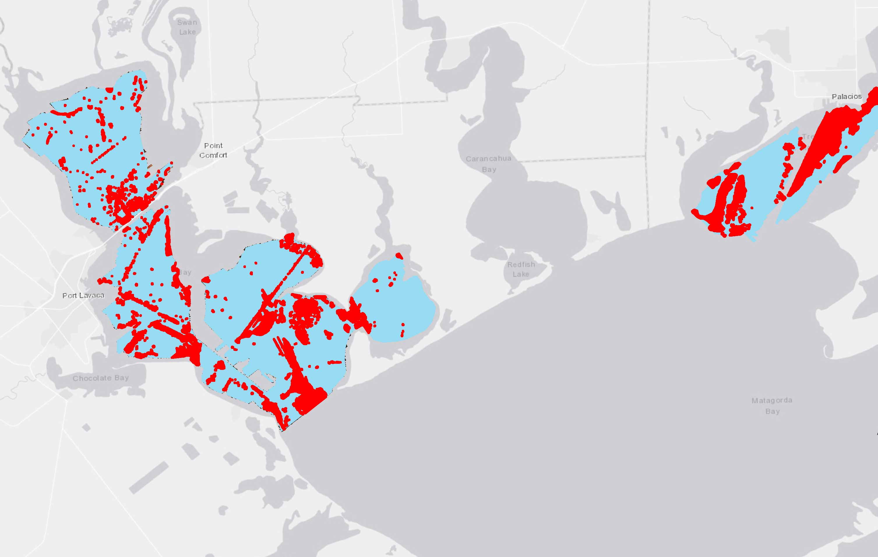 Lavaca and Tres Palacios Survey 2019-2021