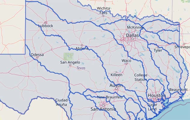 Texas River/Coastal Basins