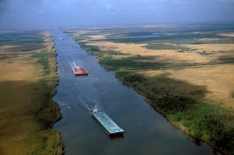 Intercoastal waterway, an image in Texas Aquatic Science by author Rudolph Rosen